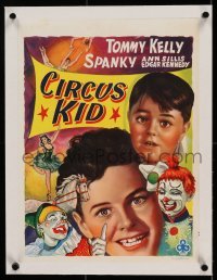 3a137 PECK'S BAD BOY WITH THE CIRCUS linen Belgian R50s Tommy Kelly, Spanky McFarland, Circus Kid!