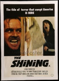 3a488 SHINING linen 15x21 Chilean commercial poster '07 Stanley Kubrick, Jack Nicholson, Duvall!