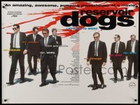 3b217 RESERVOIR DOGS DS British quad '92 Quentin Tarantino, Keitel, Buscemi, Penn, non-NSS version!