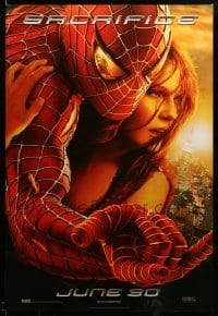 3b204 SPIDER-MAN 2 DS 27x40 German commercial poster '04 Maguire in the title role, Sacrifice!