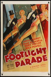 3b302 FOOTLIGHT PARADE S2 recreation 1sh 2001 classic deco art of Cagney, Blondell, Keeler, Powell!
