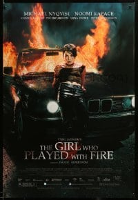 3b080 GIRL WHO PLAYED WITH FIRE DS 1sh '10 Larsson's Flickan som lekte med elden, Noomi Rapace!