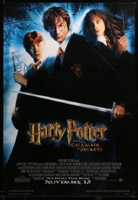 3b082 HARRY POTTER & THE CHAMBER OF SECRETS advance DS 1sh '02 Daniel Radcliffe, Emma Watson, Grint