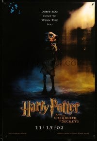 3b084 HARRY POTTER & THE CHAMBER OF SECRETS teaser DS 1sh '02 Dobby has come to warn you!