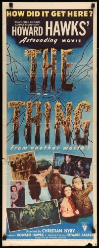 3b037 THING insert '51 Howard Hawks' astounding movie, how did it get here from another world!