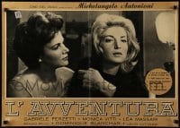 3b178 L'AVVENTURA Italian 18x26 pbusta '60 Michelangelo Antonioni, Monica Vitti and Lea Massari!