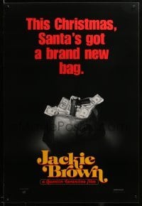 3b114 JACKIE BROWN teaser 1sh '97 Quentin Tarantino, Santa's got a brand new bag!