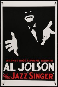 3b306 JAZZ SINGER S2 recreation 1sh 2001 art of Al Jolson in blackface!