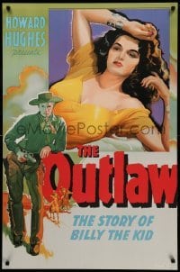 3b311 OUTLAW S2 recreation 1sh 2000 artwork of sexy Jane Russell & Jack Buetel, Howard Hughes!