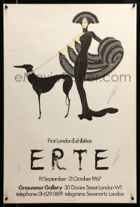 3b001 ERTE signed #58/75 20x30 English art print '67 by the artist, Symphony in Black!