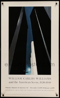 3b012 WILLIAM CARLOS WILLIAMS & THE AMERICAN SCENE 1920-1940 23x37 art exhibition '78 O'Keefe!