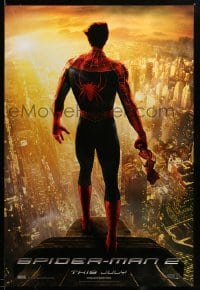 3b147 SPIDER-MAN 2 int'l teaser DS 1sh '04 great image of Tobey Maguire in the title role, Choice!