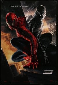 3b148 SPIDER-MAN 3 teaser DS 1sh '07 Sam Raimi, within, Maguire in red/black suits