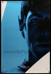 3b153 STAR TREK teaser 1sh '09 image of Zachary Quinto as Spock over blue background, different!