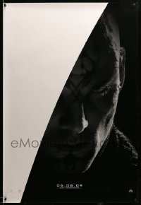 3b152 STAR TREK teaser 1sh '09 cool portrait image of Eric Bana as Nero w/partial white background