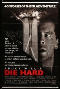 3c059 DIE HARD 1sh '88 Bruce Willis vs twelve terrorists, action classic!