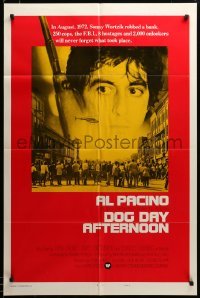 3c111 DOG DAY AFTERNOON style B int'l 1sh '75 Al Pacino, Sidney Lumet bank robbery crime classic!