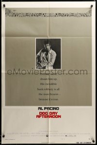 3c110 DOG DAY AFTERNOON style B 1sh '75 Al Pacino, Sidney Lumet bank robbery crime classic!
