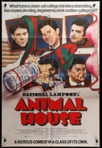 3c003 ANIMAL HOUSE English 1sh '78 John Belushi, Landis classic, wacky portraits of top cast!