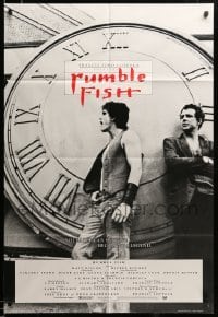 3c087 RUMBLE FISH English 1sh '83 Francis Ford Coppola, Matt Dillon & Mickey Rourke by clock!