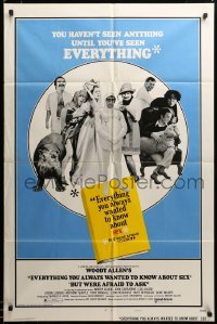 3c176 EVERYTHING YOU ALWAYS WANTED TO KNOW ABOUT SEX style B 1sh '72 Woody Allen directed!