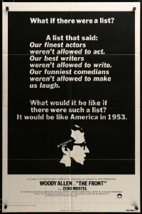 3c177 FRONT int'l 1sh '76 Woody Allen, Martin Ritt, 1950s Communist Scare blacklist in 1953 U.S.!