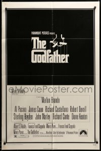 3c113 GODFATHER 1sh '72 Francis Ford Coppola crime classic, great art by S. Neil Fujita!