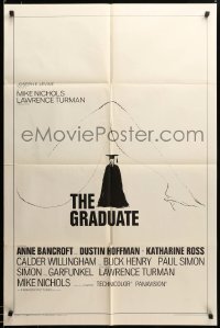 3c150 GRADUATE style B Embassy pre-awards 1sh '68 art of Dustin Hoffman & Anne Bancroft's sexy leg!