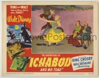 3c345 ADVENTURES OF ICHABOD & MISTER TOAD LC #7 '49 Ichabod Crane & pretty girl dancing, Disney