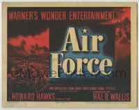 3c259 AIR FORCE TC '43 John Garfield, directed by Howard Hawks, Warner's wonder entertainment!