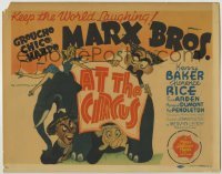 3c262 AT THE CIRCUS TC '39 wonderful Hirschfeld art of The Marx Bros, Groucho, Chico & Harpo, rare!