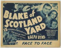 3c267 BLAKE OF SCOTLAND YARD chapter 7 TC '37 Ralph Byrd comes Face To Face with The Scorpion!