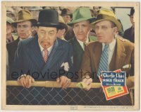 3c393 CHARLIE CHAN AT THE RACE TRACK LC '36 detective Warner Oland & men watching horse race, rare!