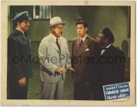 3c407 DARK ALIBI LC '46 Sidney Toler as Charlie Chan with Benson Fong, Mantan Moreland & cop!