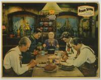 3c454 FOUR SONS LC '28 directed by John Ford, Margaret Mann & her boys pray before eating a meal!