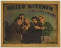 3c474 HELL'S KITCHEN LC '39 great image of The Dead End Kids roughing up scared Grant Mitchell!
