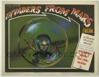 3c484 INVADERS FROM MARS Fantasy #9 LC '90s best super close image of the green alien monster!