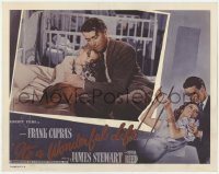 3c493 IT'S A WONDERFUL LIFE LC R55 great c/u of James Stewart putting his daughter to bed, Capra!