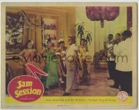 3c495 JAM SESSION LC '44 super young Louis Armstrong, Trumpet King of Swing and His Orchestra!