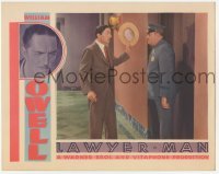 3c510 LAWYER MAN LC '33 security guard stops William Powell from entering lawyer's office, rare!