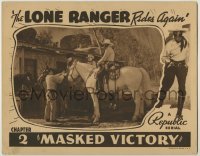 3c517 LONE RANGER RIDES AGAIN chapter 2 LC '39 masked Robert Livingston & Chief Thunder-Cloud!