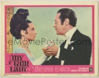 3c551 MY FAIR LADY LC #2 '64 classic image of Audrey Hepburn & Rex Harrison dancing!