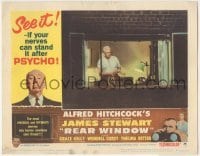 3c600 REAR WINDOW LC #1 R62 Alfred Hitchcock, great image of Raymond Burr with rope in window!