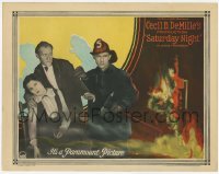 3c636 SATURDAY NIGHT LC '22 fireman rescues Conrad Nagel & Leatrice Joy, Cecil B. DeMille