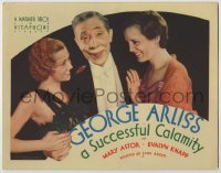 3c326 SUCCESSFUL CALAMITY TC '32 George Arliss between wife Mary Astor & daughter Evalyn Knapp!