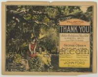 3c330 THANK YOU TC '25 George O'Brien, pretty Jacqueline Logan, directed by John Ford!