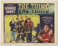 3c687 THING LC #1 '51 Howard Hawks classic horror, best image of top cast with weapons, rare!