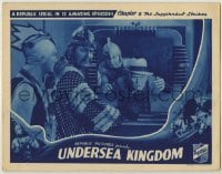 3c705 UNDERSEA KINGDOM chapter 6 LC '36 Monte Blue watches Crash Corrigan on TV screen, serial!