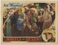 3c719 WHEELS OF DESTINY LC '34 cowboy Ken Maynard being restrained by Native American Indians!