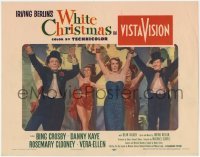3c721 WHITE CHRISTMAS LC '54 Bing Crosby & Danny Kaye in production number with Rosemary Clooney!